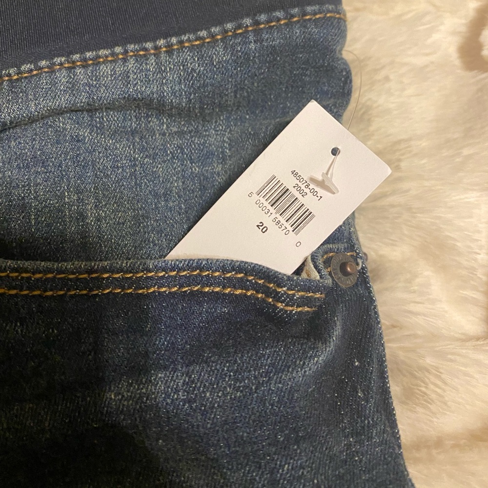 Old Navy Maternity Front-Low Panel Rockstar Super Skinny Jeans NWT!! - Picture 2 of 6